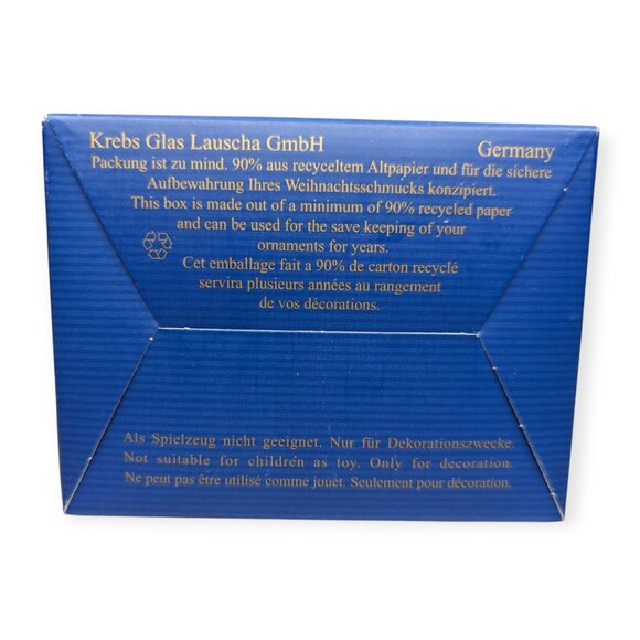 Lauscha Glas Creation Original Blown Glass Panda Bear Christmas Ornament w/Box - Picture 2 of 13